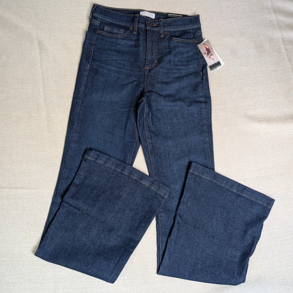 Sofia Jeans Melisa Flare Womens 2 Blue New High-Rise Luxe Vintage Denim Indigo